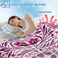 thumbnail image 3 of Pink Boho Cooling Blanket,Lightweight Breathable Summer Throw Blanket with Double Sided Cold Effect,Ethnic Tribal Floral Abstract Art Aesthetics Picnic Blankets Bed Sheet for Hot Sleepers 60"x80", 3 of 8