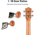 thumbnail image 2 of Donner DUT-4E, Electric Tenor Acoustic Ukulele Built-in Tuner Solid Top Mahogany Arm Rest 26" Beginner Kit with Online Lesson EQ Gig Bag, Strap, String, Picks, Cloth, 2 of 6
