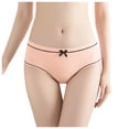 thumbnail image 1 of PMVFHDE Women Mid Rise Ribbed Triangle Panties Plus Size Cute Breathable Comfort Solid Color Underwear Plus Size Underwear For Women, 1 of 4