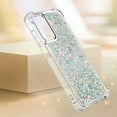thumbnail image 6 of Case for Samsung Galaxy A15 5G Case Glitter Liquid Cute Clear Phone Case Floating Quicksand Shockproof Protective Bumper Soft TPU Case for Samsung Galaxy A15 5G Love Sliver YB, 6 of 14