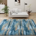 thumbnail image 3 of Janvonne 5x7 Soft Fluffy Area Rugs, Non Slip Floor Mat, Plush Fuzzy Shaggy Floor Rugs for Living Room Bedroom Modern Decor Carpet, Abstract Blue and Yellow, 3 of 8