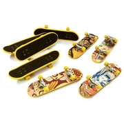 Integy RC Toy Model Hop-ups OBM-1687 8pcs Mini Fingerboards, Finger Skateboard w/ Matte Surface (Random Pattern)