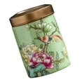 Ceramic Tea Leaf Canister Airtight Tea Storage Jar Household Food Storage Container