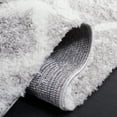 thumbnail image 5 of SAFAVIEH Berber Shag Phyliss Trellis Area Rug, Grey/Ivory, 5'5" x 7'7", 5 of 8