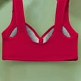 thumbnail image 7 of Bras for Women - Soft Padded Front Closure Bra for Women Comfortable Wireless and Steel Vest Style Plus Size - Bras for Women no Underwire,Color:Red,Size:44, 7 of 7