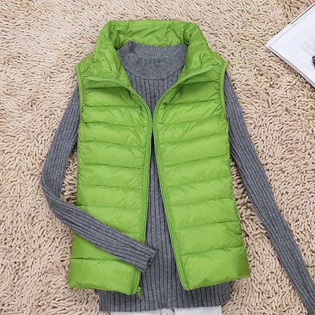 Chaqueta de plumón ligera de otoño e invierno, camiseta para mujer, versión coreana delgada de la sección corta, camiseta holgada de talla grande