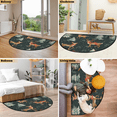 thumbnail image 7 of CURLYOOT Winter Forest Half Round Door Mat, Indoor Outdoor Entrance Rug, Cartoon Deer Semi Circular Area Rug, Non Slip Washable Absorbent Doormat, Laundry Room Rug 40'' x 63'', 7 of 7