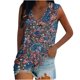 thumbnail image 1 of Camiseta holgada sin mangas con cuello redondo y estampado de flores informales de verano para mujer Pompotops lopia994463, 1 of 5