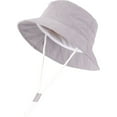 thumbnail image 4 of Tosmy Kids Sun Hat For Girls With Upf 50+ Outdoor Adjustable Toddler Wide Brim Bucket Hats For Kids Fashion For 1-2 Years, 4 of 4