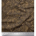 thumbnail image 1 of Soimoi Brown Heavy Satin Fabric Leopard & Wild Animal Skin Decor Fabric Printed BTY 54 Inch Wide, 1 of 3