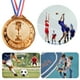 thumbnail image 2 of 2 55 en Medalla Premio Competición Fútbol Premio Bronce Recompensa Al Ganador (cobrizo), 2 of 9