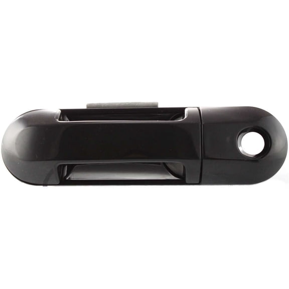 Exterior Door Handle Compatible with 2002-2010 Ford Explorer Front, Driver Side with Lock Provision Smooth Black