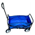 thumbnail image 4 of Iron Bar Foldable Wagon Cart Heavy Duty Fold Wagon with Cup Holders and Side Table, Blue, 4 of 4
