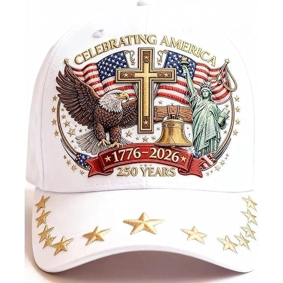 America 250th Anniversary Baseball Cap for Men Cool Washed Distressed Baseball Cap