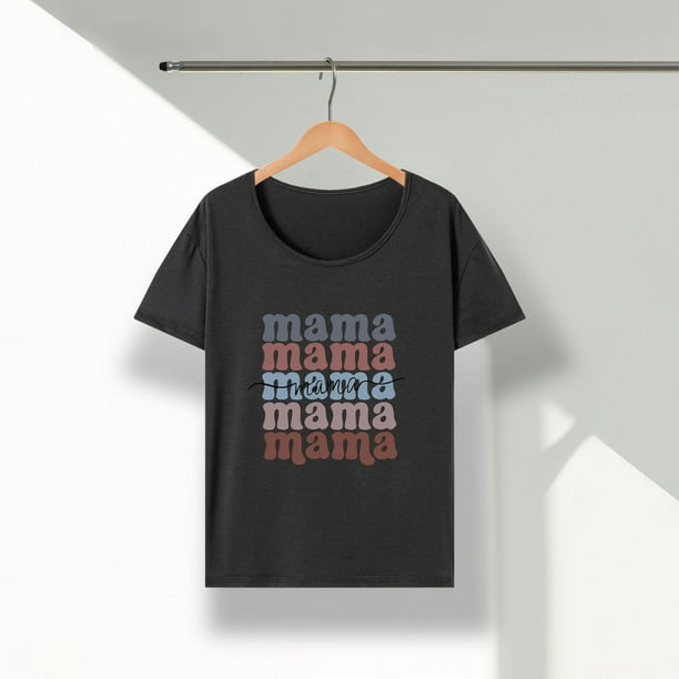 Camiseta básica para mujer, camiseta de moda con cuello redondo, camisetas de verano para desplazamientos y viajes S