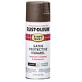 thumbnail image 1 of Rust-Oleum 241239 Stops Rust Spray Paint, 12 Oz, Satin Dark Brown, 1 of 4