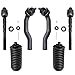 thumbnail image 3 of Detroit Axle - Front 6pc Tie Rods Kit for 07-14 Ford Edge Lincoln MKX, 4 Suspension Outer & Inner Tie Rod Ends 2 Boots 2007 2008 2009 2010 2011 2012 2013 2014 Replacement, 3 of 4