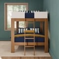 thumbnail image 5 of Max & Lily Mid-Century Modern Full Over Full Bunk Bed, White/Pecan, 5 of 10