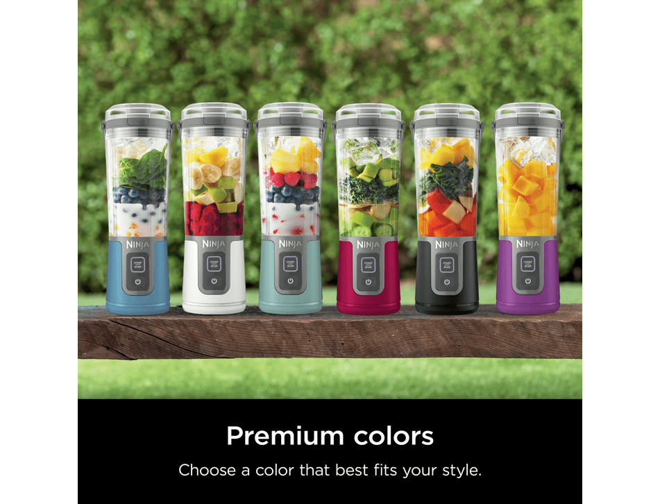 Restored Ninja Blast 16 oz. Personal Portable Blender with Leak Proof Lid & Easy Sip Spout, Perfect for Smoothies, Cranberry Red, BC100CR (Refurbished)