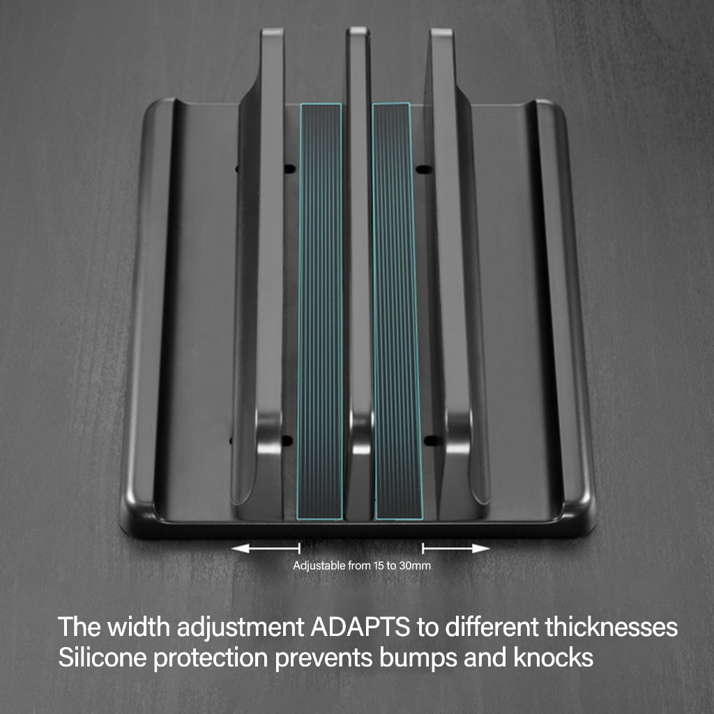 Vertical Laptop Stand Adjustable Slot Suitable for Desktop Space Saving Laptop Vertical Stand for Laptop Notebook