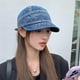 thumbnail image 5 of Sombrero de pescador de mezclilla, sombreros para mujeres, gorras de vendedor de periódicos para mujeres, boina para damas de moda, gorras de vendedor de periódicos para mujeres negras,, 5 of 6