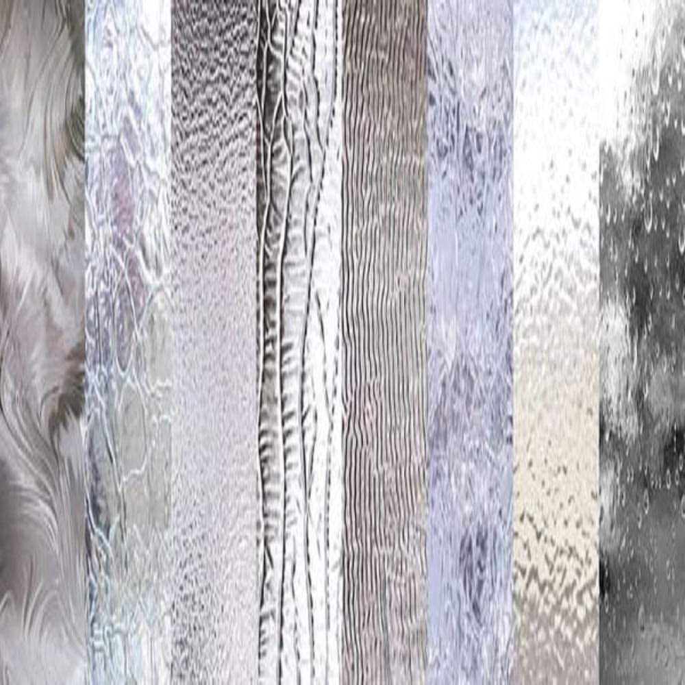CLEAR TEXTURED Glass Variety (6" x 8") Pack 8 Sheets Stained Glass