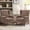 Brown, variant on AFO Button-Tufted Wingback Accent Chair set of 2, Modern Mid-Century Armchair with Thick Padded Seat, Rolled Arm & Solid Wood Legs, For Bedroom/Office/Living Room, Coral