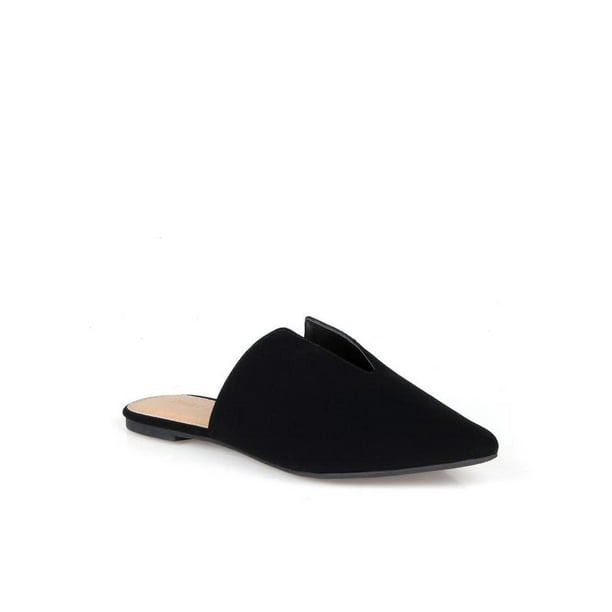 pointed mule flats
