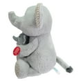 thumbnail image 3 of Kid Connection soft animal mama with baby 14''H Elephant, 3 of 5
