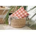 thumbnail image 6 of 20" x 14" Simply Daisy Gingham Plaid Polyester Indoor/Outdoor Pillow, Harvest Orange Qty 1, 6 of 6