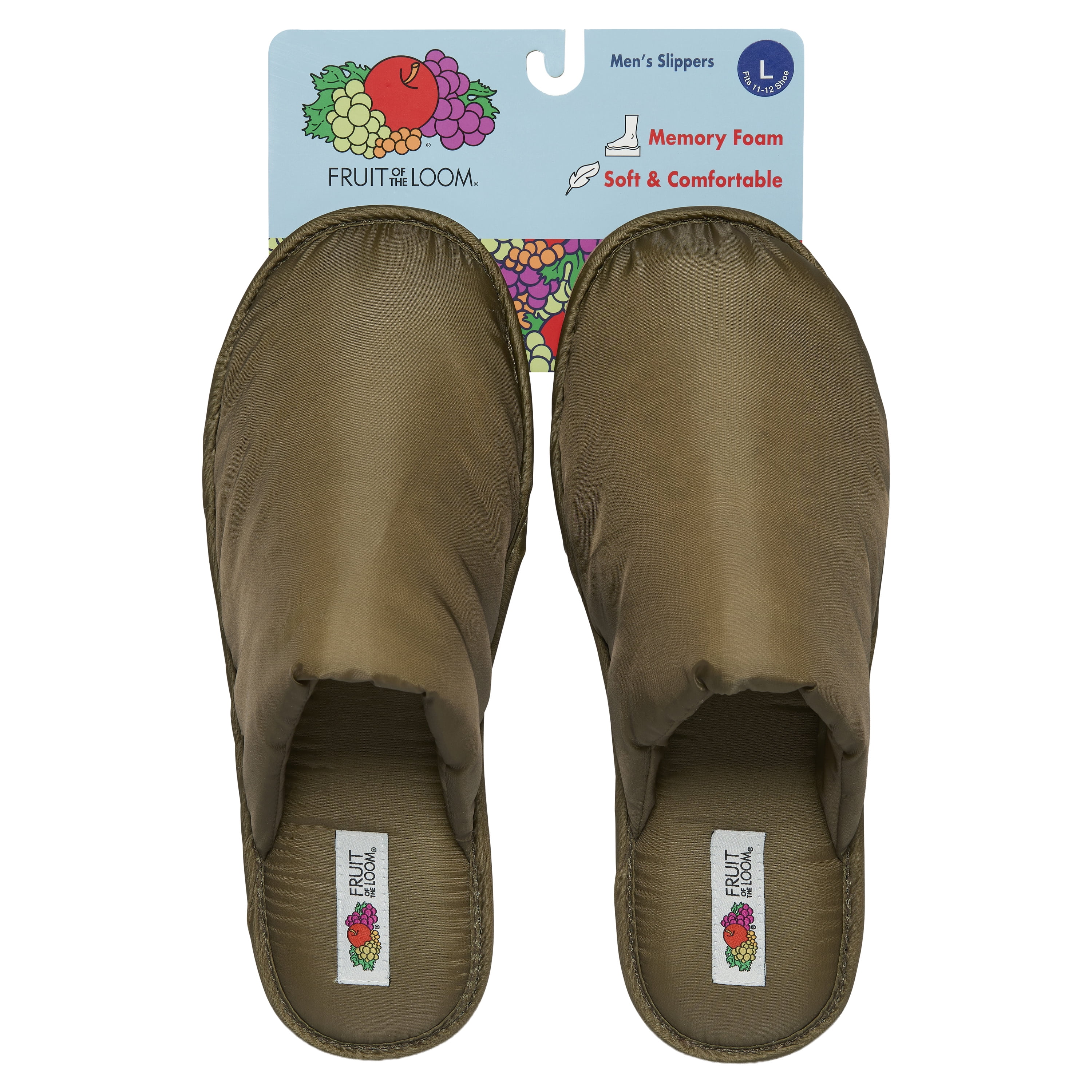 Fruit of the Loom Men's Padded Slippers