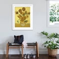 thumbnail image 3 of Art.com Vase of Fifteen Sunflowers, c.1888 Giclee Print by Vincent van Gogh, White Frame Wall Art, 32" x 40", 3 of 5