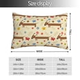 thumbnail image 2 of Yiaed Dachshund Dog And Flower Print Brushed Microfiber Envelope Pillowcases, Standard,Envelope Closure Pillow Cases(No pillow core)-14"x20", 2 of 6