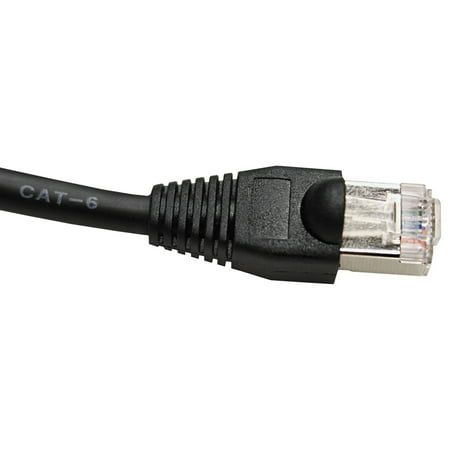 Lorex - 200’ Outdoor Cat6 UL CMR STP Ethernet Cable with UV Treated for Direct Burial Underground - Black