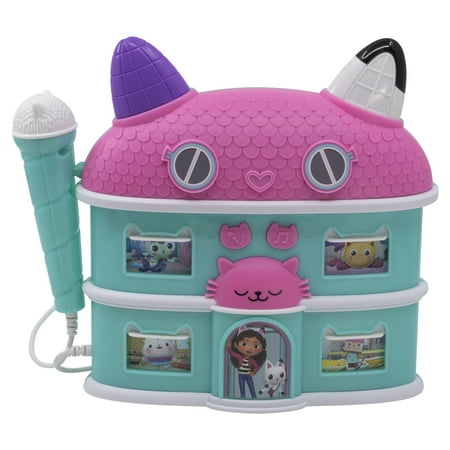 Gabbys Dollhouse Boombox with Real Working Microphone for Children Ages 3+
