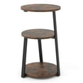 thumbnail image 1 of Costway Table d'Appoint Ronde à 3 Niveaux 1 PCS avec Cadre en Métal et Patins de Pieds Ajustables Table de Nuit, 1 of 10