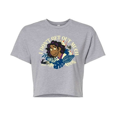 Encanto - I Dont Get Out Much - Juniors Cropped Cotton Blend T-Shirt