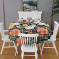 thumbnail image 2 of Pioneer Flower Floral Print Pattern Round Tablecloth 60"x60",Wrinkle Wipeable Table Cloth for Kitchen Dining Room Picnic Patio Party, 2 of 6