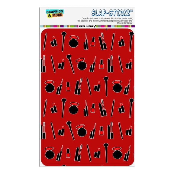 Makeup Lipstick Mascara Eyeliner Pattern Home Business Office Sign