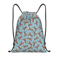 thumbnail image 1 of Xecao Funny Lobsters Pattern Sports Drawstring Backpack - String Swim Gym Bag with Wet Proof Pocket for Women&Men-Small, 1 of 6