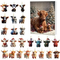 Countdown Sets Christmas Home Decorate Advent Calendar Collectible Funny Cow Set Commemorative Holiday 2024 2025 Christmas Home