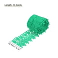 thumbnail image 2 of Uxcell 3.14 inch Wide 10 Yard Lace Ribbon Floral Pattern Green Embroidered Lace Trim for Sewing Making, Gift Wrapping, 2 of 5