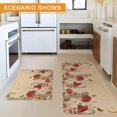 thumbnail image 7 of Farmhouse Mushroom Kitchen Rugs and Mats Set of 2, Seasonal Mushroom Kitchen Rug Non-Slip Washable Floor Mat for Home Kitchen Decor - 17x30+17x47 Inch, 7 of 7