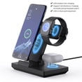 thumbnail image 2 of Sinyiin 3 In 1 Wireless Chargers Dock Fast Charging Station 15W Fast Charging Stand Holder, 2 of 15