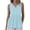 Light Blue, variant on Women's V Notch Neck Ruffle Hem Sleeveless Peplum Tank Top Casual Loose Fit Flowy Summer Tops for Daily Wear, Beach, Vacation & Office Pink M