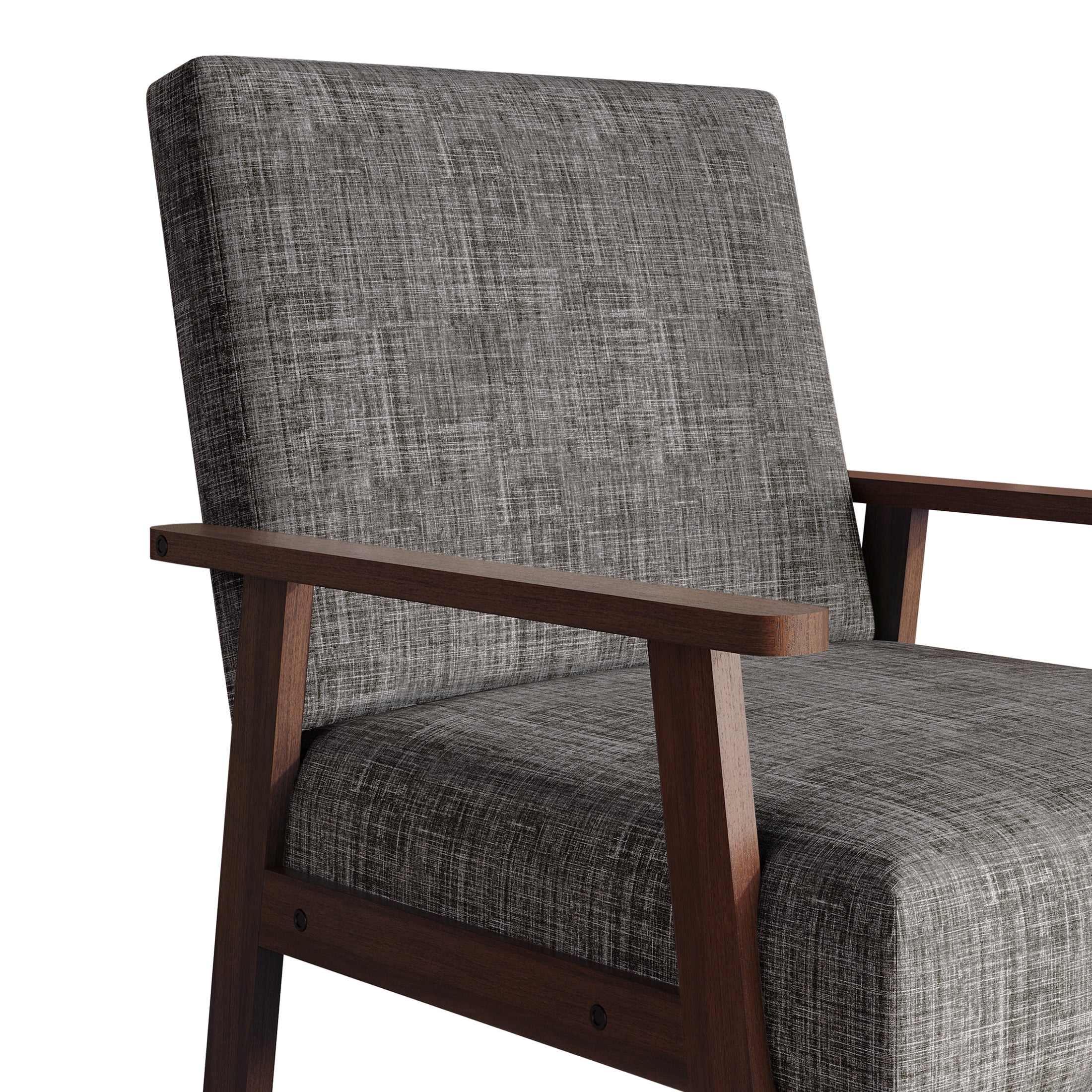Castle Place Contemporary Accent Chair, Light Grey