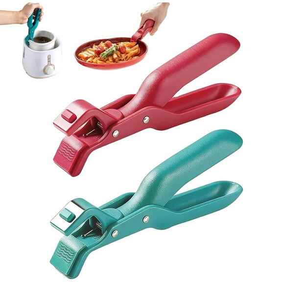Heat Resistant Kitchen Tongs,TGY 2 Pack Multi-Functional Anti-Scald Gripper for Hot Plates & Bowls,Non-Slip Bowl Clip,Silicone Dish Plate Holder for Bowls, Pans, Dishes