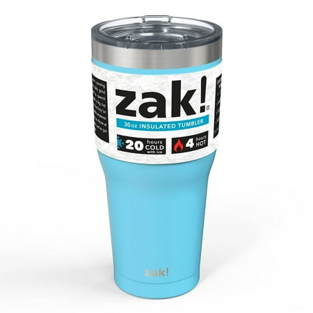 Zak! Designs 30oz Double Wall Stainless Steel Cascadia Tumbler - Purist Blue