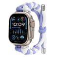 thumbnail image 2 of for Apple Watch 38/40/41/42mm(Series11 10) – Two-tone Woven Umbrella Rope Watch Band, Adjustable Breathable Slim Braided Wrist Strap for iWatch Series 11 10 9 8 7 6 5 4 3 2 1 SE321, H, 2 of 8