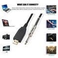 thumbnail image 3 of lionlar 1pc 1/4" Guitar Bass Keyboard to USB Interface Link Cable for PC / Recording, 3 of 7